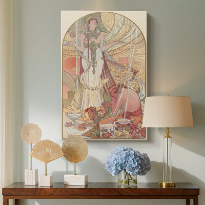 Incantation (Salammbô) -Gallery Wrapped Canvas by Alphonse Mucha