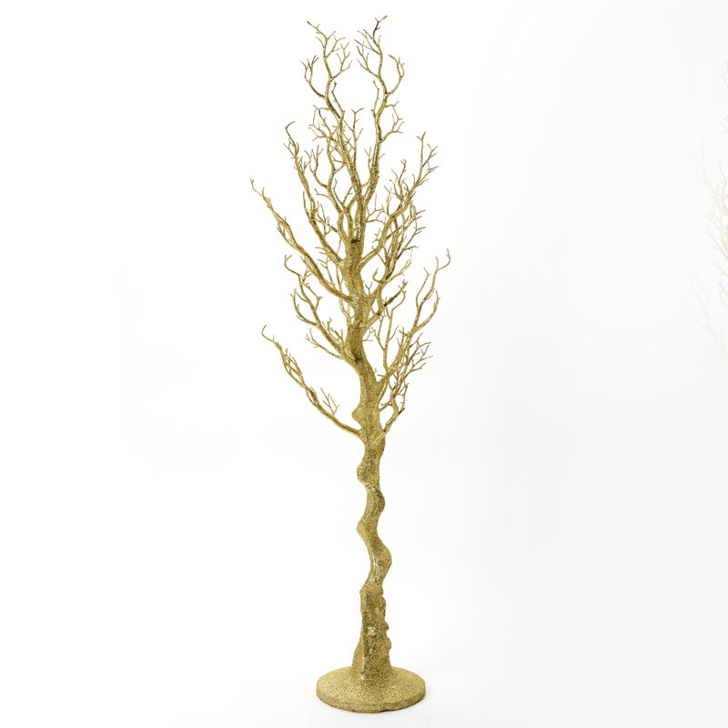 Branche de bouleau de l’arbre de noël maîtresse manzanita, Or