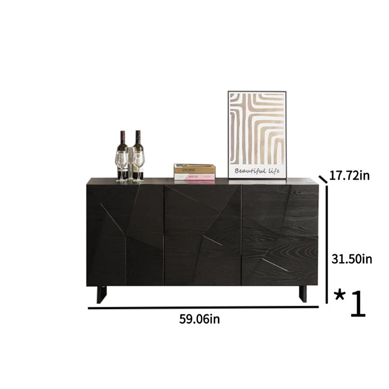 Armoire d'appoint en bois massif clair
