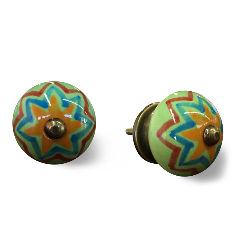 Handpainted Round Knob