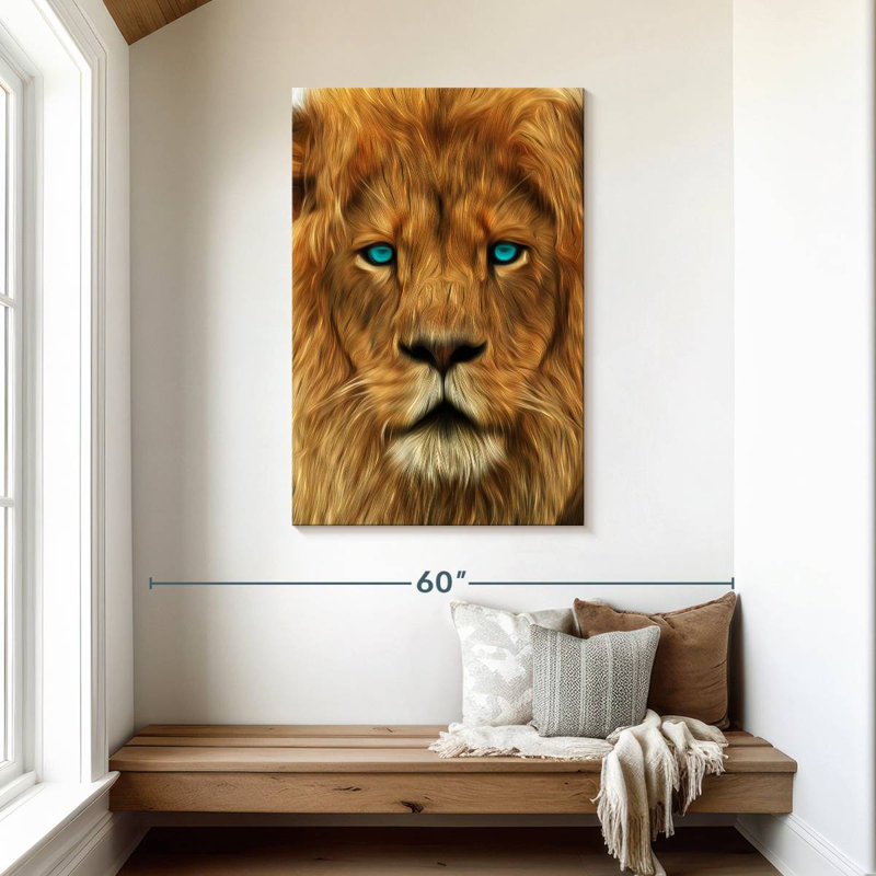 Brampt Lion Gaze, 45" H x 30" W