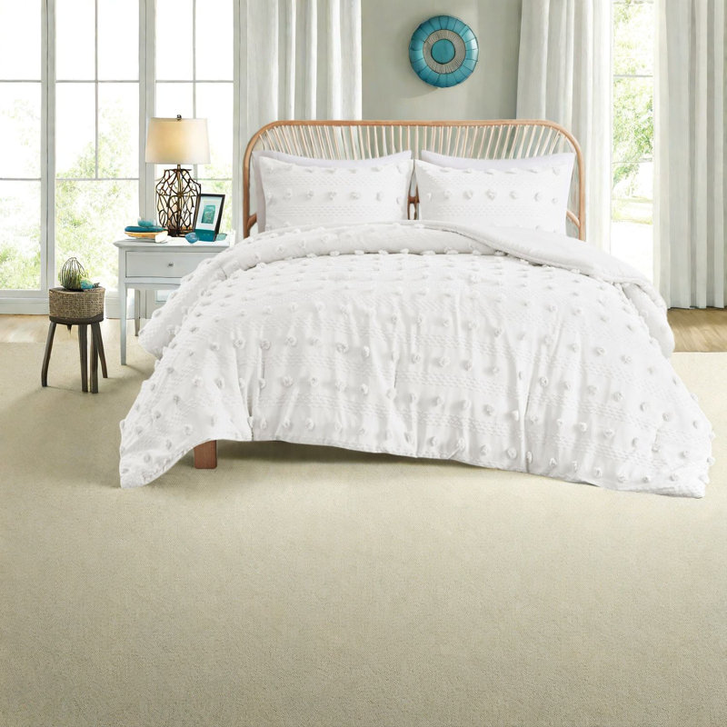 Ensembles de literie en polyester hypoallergénique avec motif jacquard pour le confort de la maison