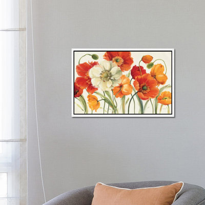 Poppies Melody I' by Lisa Audit - Print on Canvas