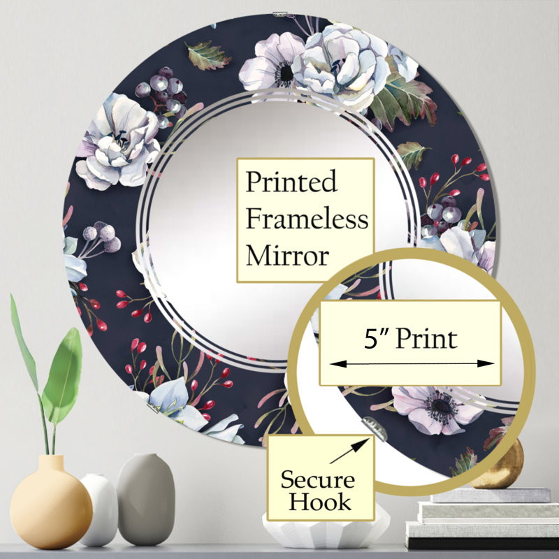 Miroir de salle de bain sans cadre, 24 po x 24 po