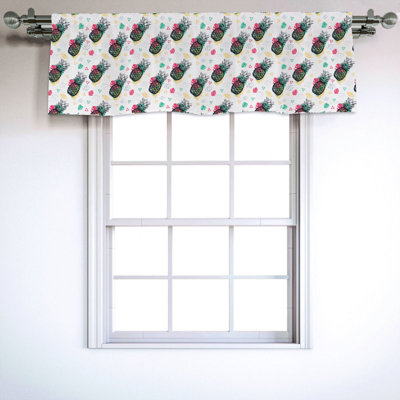 Sateen Ruffled Window Valance