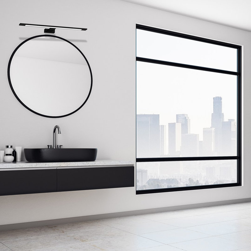 Alrai Vanity Light, Black, 4cm H x 60cm W x 11.5cm D