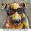 « dog on ragement », impression sur métal