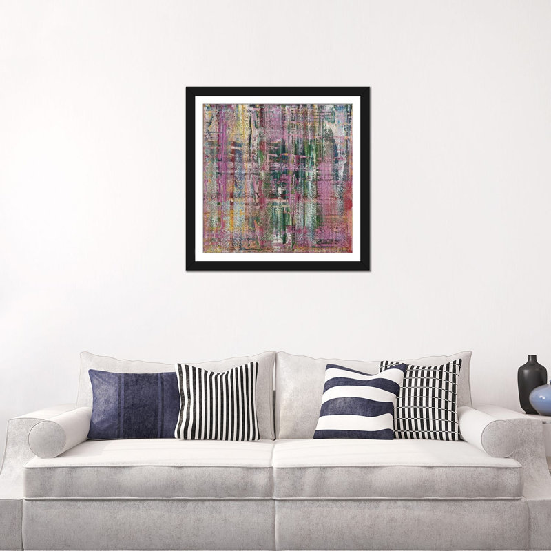 «Plush Leather Seats», reproduction sur toile, H 24 po x l 24 po x P 1 po, Papier avec cadre noir, Blanc
