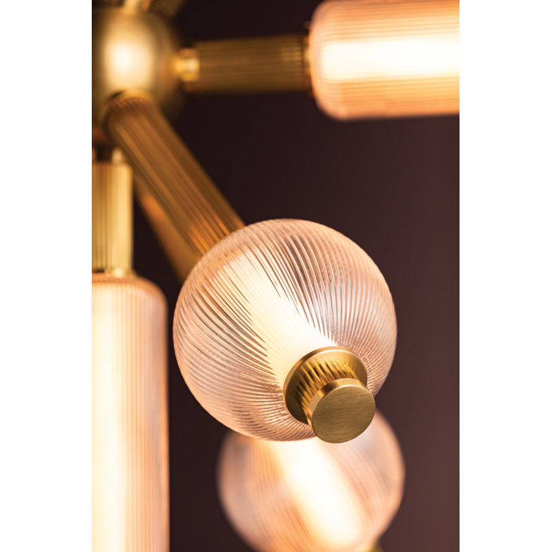Lustre 10 lumières DEL ATOM par Corbett Lighting
