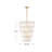 Simone 24" Nine-Light Four-Tier Chandelier w/ Natural Alabaster Panels