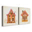 «Gingerbread House I», ensemble de 2 reproductions d'art sur toile tendue-287514615