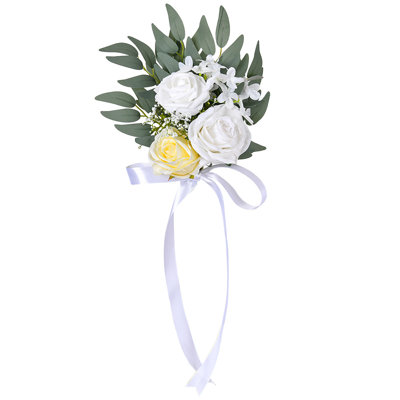 Valentines Day Decorations Wedding Decoration Chair Outdoor Business Hotel Decoration Flower Flower Bouquet Simulation Silk Flower Chair Back Flower Props
