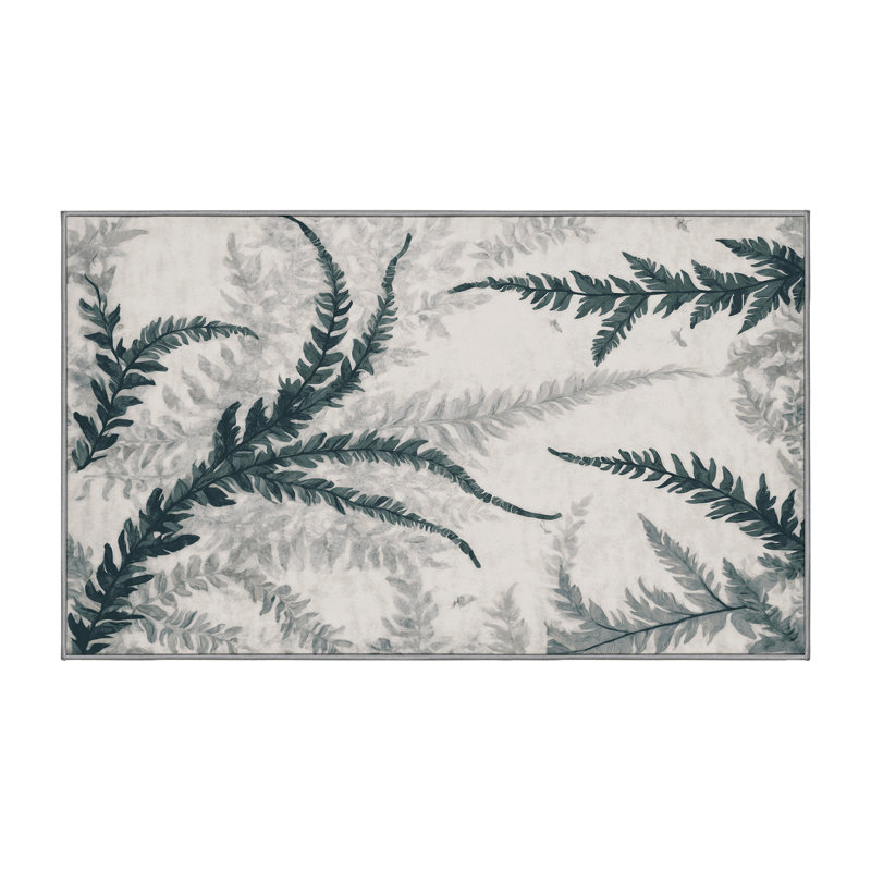 Machine Washable Gray Area Rug, Runner 2' x 4'