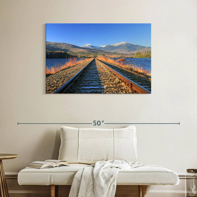 Lilie Androscoggin River Train Tracks, 26" H x 39" W
