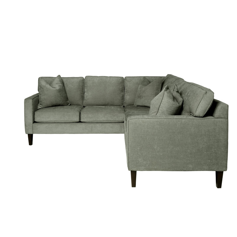 Canapé modulaire 93 po, Vert / gris / brun, Face à la droite