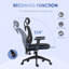 Chaise de bureau ergonomique en polyester pour la productivité