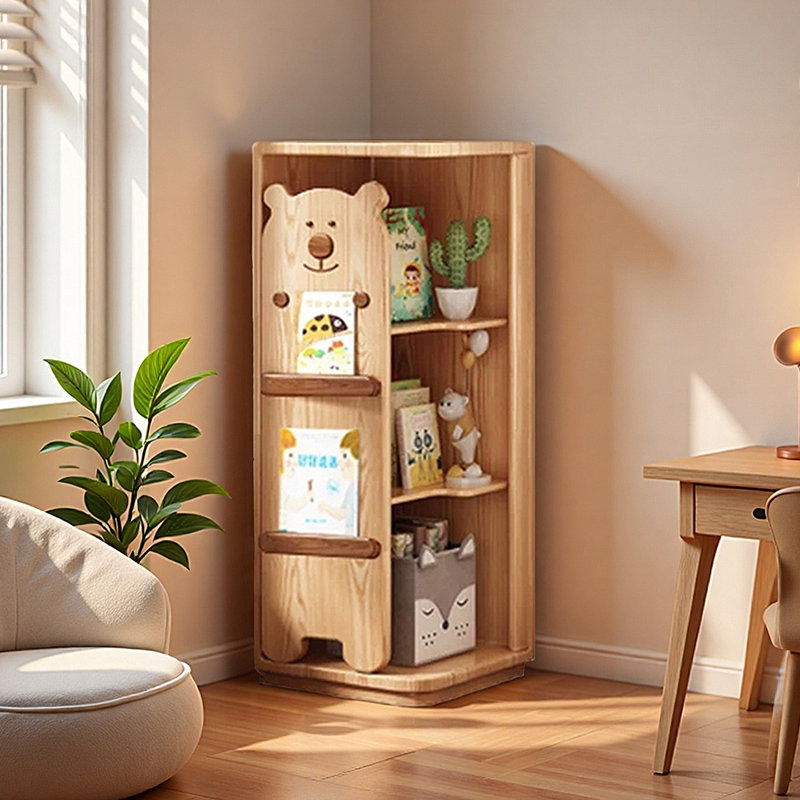 Bibliothèque de rangement populaire de style américain, (5 tablettes) H 40,55 po x l 15,75 po x P 15,75 po