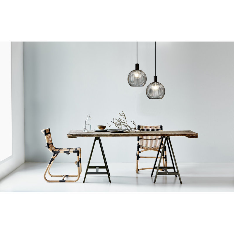 1 - Light Black Sphere Pendant, 35cm H x 30cm W x 30cm D
