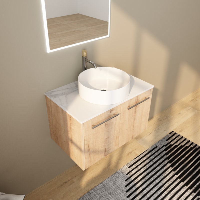 29.54'' Single Bathroom Vanity with Ceramic Top