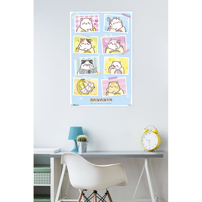 Bananya-impression sur papier grid