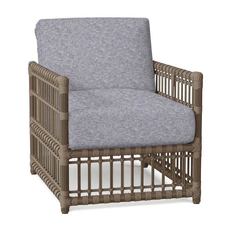 Newport Arm Chair with Cushions, No Welt, Newport #66 Burlap, Tweed Toffee