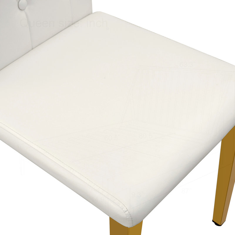 Ensemble de 2 chaises de salle à manger en polyuréthane, Noir, Noir, 2