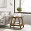Table basse en noyer de style Mid-Century moderne avec 3 tablettes