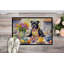 Paillasson de décoration Staffordshire Bull Terrier de Pâques-112770063