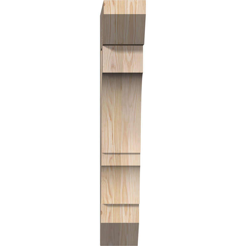 H 6 po x l 40 po x Support en bois / corbeau, H 34 po x l 5,5 po x P 22 po