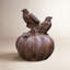 Birds on Pumpkin Statue-15023897
