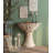 32.48" White Semi-Circle Solid Wood Console Table