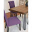 7-Piece Dining Set, Hairpin Dining Table With 6 Chairs, 4 Color Options-1294578518-1294578516