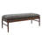 Yara 53" Wide Rectangle Faux Leather Upholstered Bench Ottoman-128290733