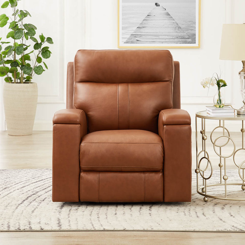 Fauteuil inclinable en cuir Diahanna Eriyon