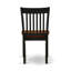 Ensemble de salle à manger 5 pièces comprenant une table de salle à manger ronde avec piédestal et 4 chaises en bois, 36 po x 36 po, noir et cerisier-2077484123-2116777527-2116777525