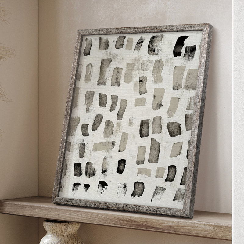 Reproduction encadrée ABSTRACT Series DLXVI - bois massif, H 30 po x l 24 po