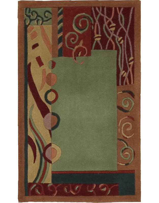 Nurullah Wool Abstract Indoor Rug