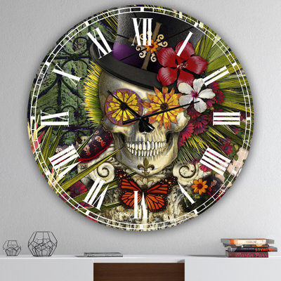Horloge murale moderne surdimensionnée Baron in Bloom