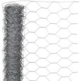 Nature Wire mesh Hexagonal 0.5 x 10m 40mm Galvanised Steel