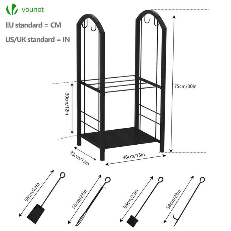 Brynleigh Iron Log Carrier