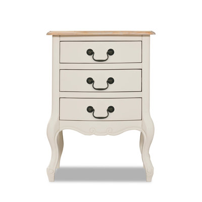Lemaire 3 Drawer Bedside Table