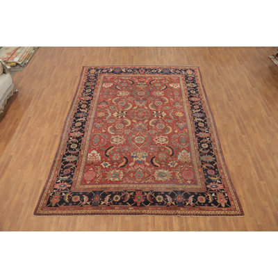 Pre-1900 Vegetable Dye Ziegler Traditional Rug 10x13