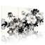 «Black and White Peony», reproduction d'art sur toile tendue à l'encre de Chine, ensemble de 3 reproductions d'art-453940722
