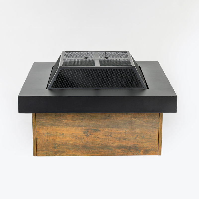 36-Inch Iron Fire Pit Table Wood-Burning Stove