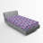 Ambesonne Orchid Fitted Sheet Exotic Flowers on Pastel Art Violet and Raspberry-106698611