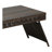 Portable Folding Wicker Table, Brown