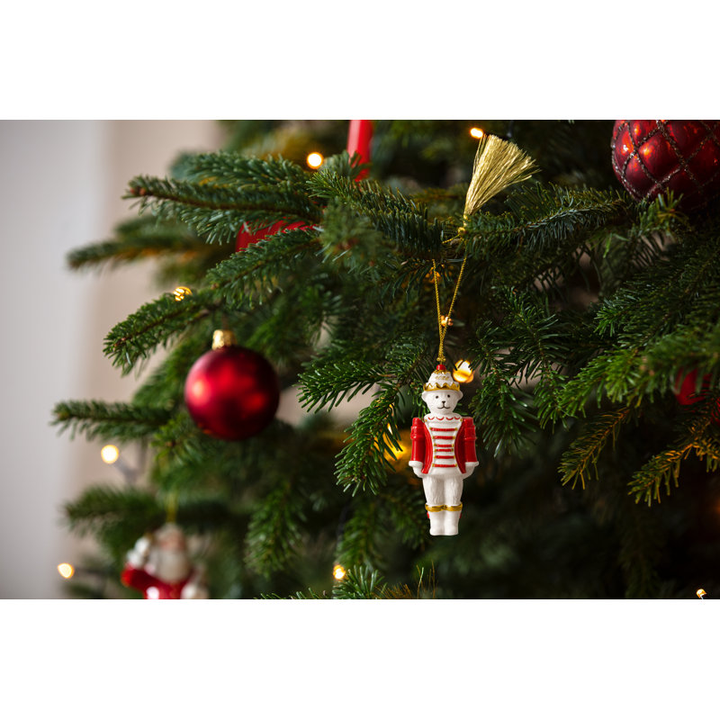 Villeroy & Boch - Christmas Classics Ornament Christmas Teddy Nutcracker 2026 Gold, Limited, Premium Porcelain Christmas Decoration