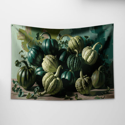 Tapisserie murale légumes et chayote