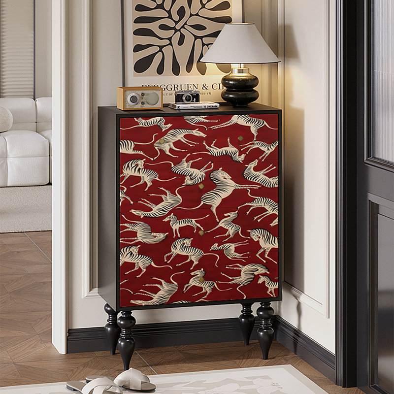 Living room French retro style decor cabinet