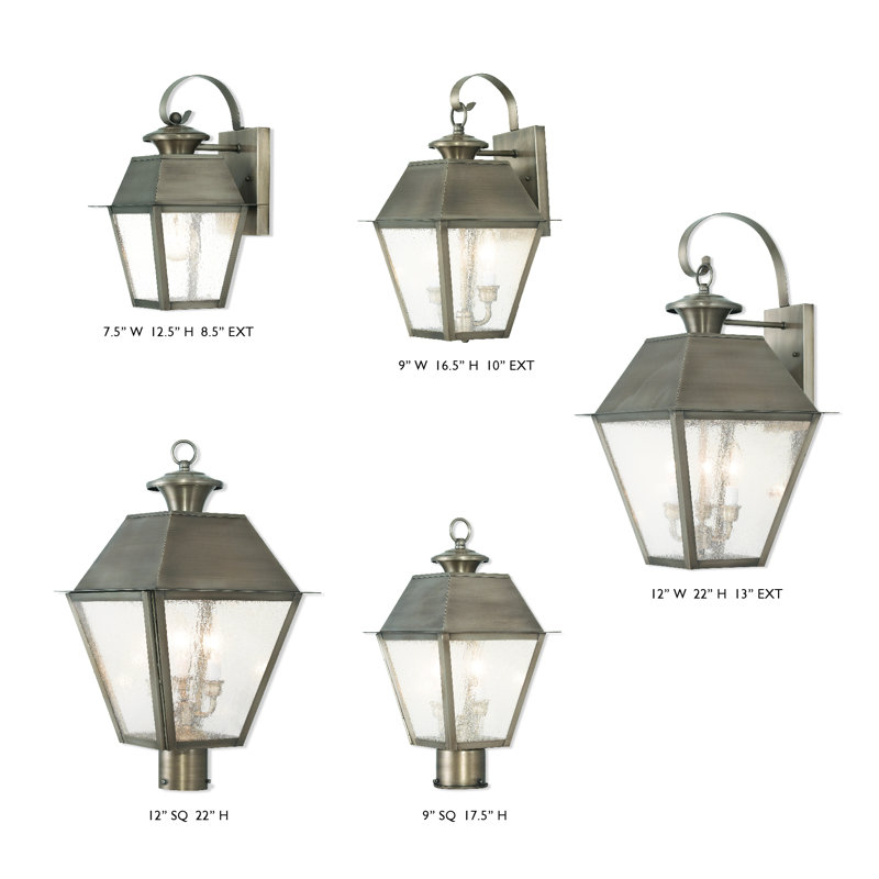 Arnetria Wall Light, Vintage Pewter